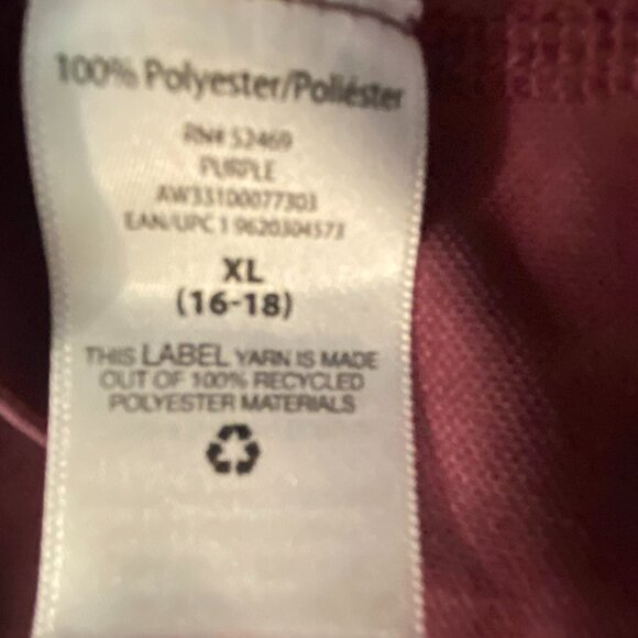 Women's Athletic Works Burgundy Long Sleeve Shirt Size XL - Picture 6 of 7